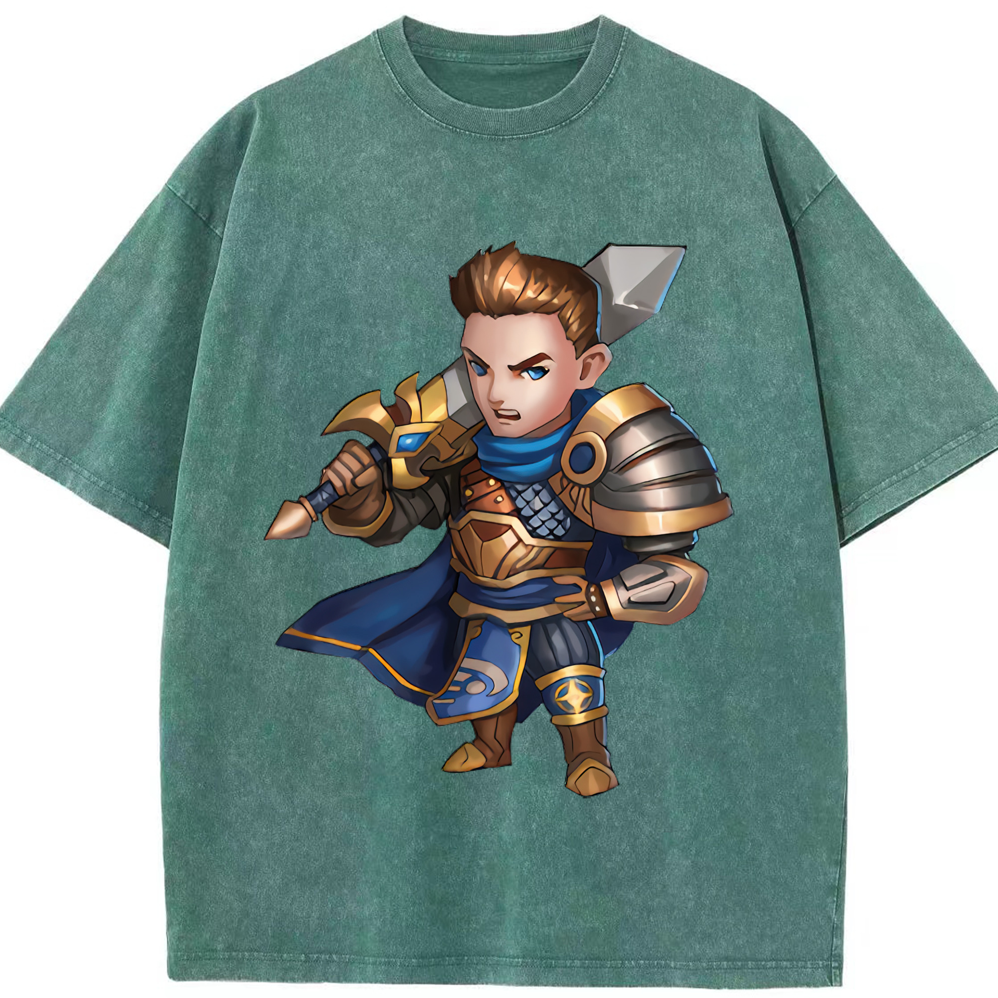 リーグ・オブ・レジェンド League of Legends LOL 綿100% ヴィンテージ風 半袖Tシャツ（フロントプリント）